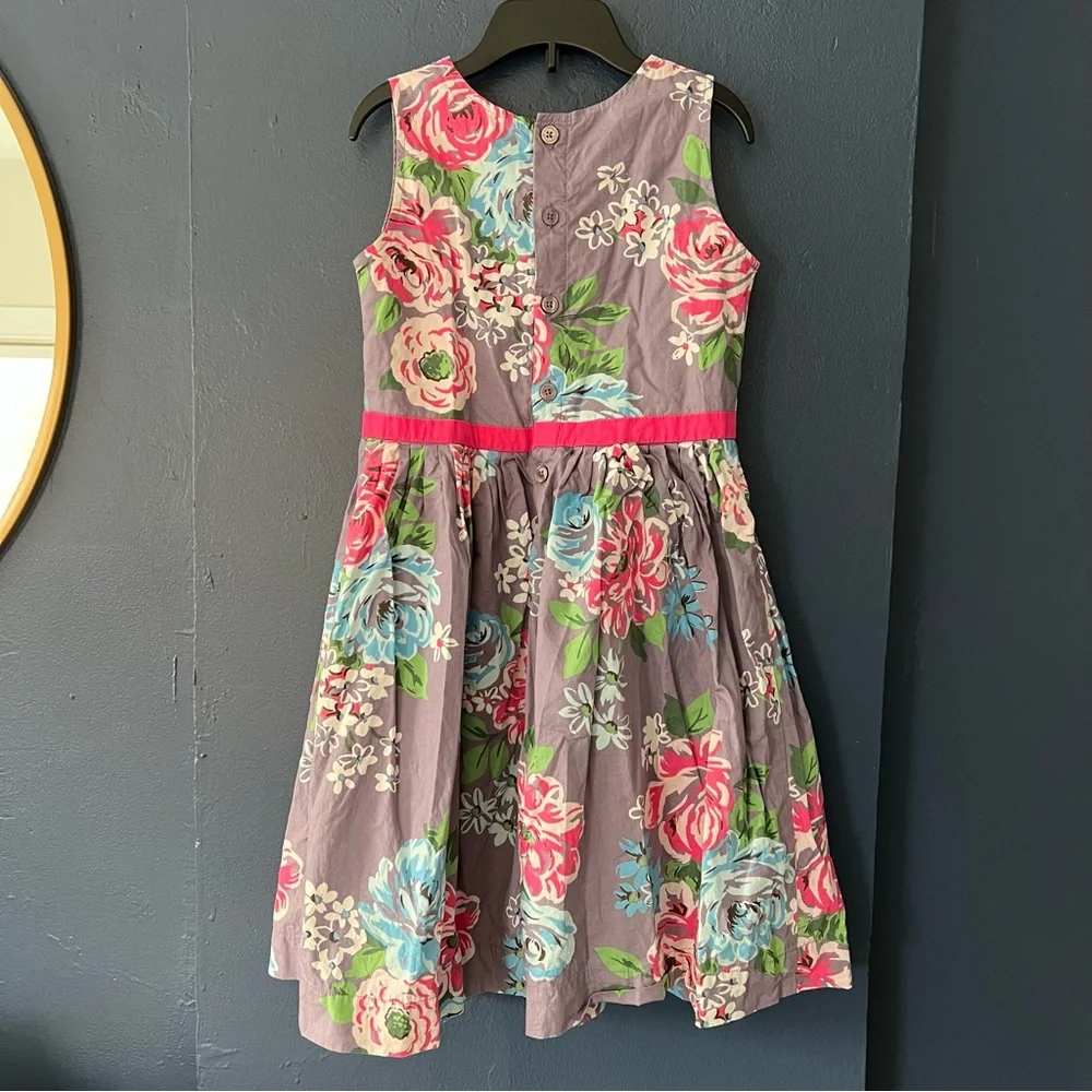 Mini Boden Floral Kids Dress with Pockets